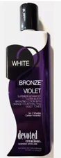 DEVOTED CREATION WHITE 2 BRONZE VIOLET ULTRA BLACK Bronzer Tanning Lotion FRESH
