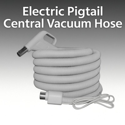 Electric Pigtail Central Vac Hose 35ft   Compatible with Most Major Brands