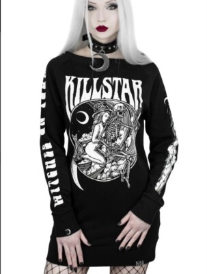 Women's Killstar Witches On Tour Long Sleeve Black Dress Medium Rare Sold  Out M | eBay