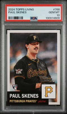 2024 Topps Living Paul Skenes ROOKIE RC #768 Pirates PSA 10 QTY