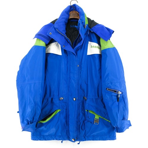 Blue Hooded Waterproof Jacket Size 