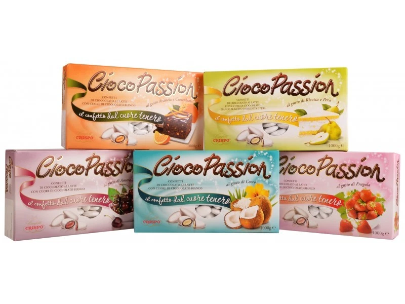 CONFETTI CIOCOPASSION CRISPO CONFETTATE MATRIMONIO NOZZE BIANCO 1KG CIOCCOLATO