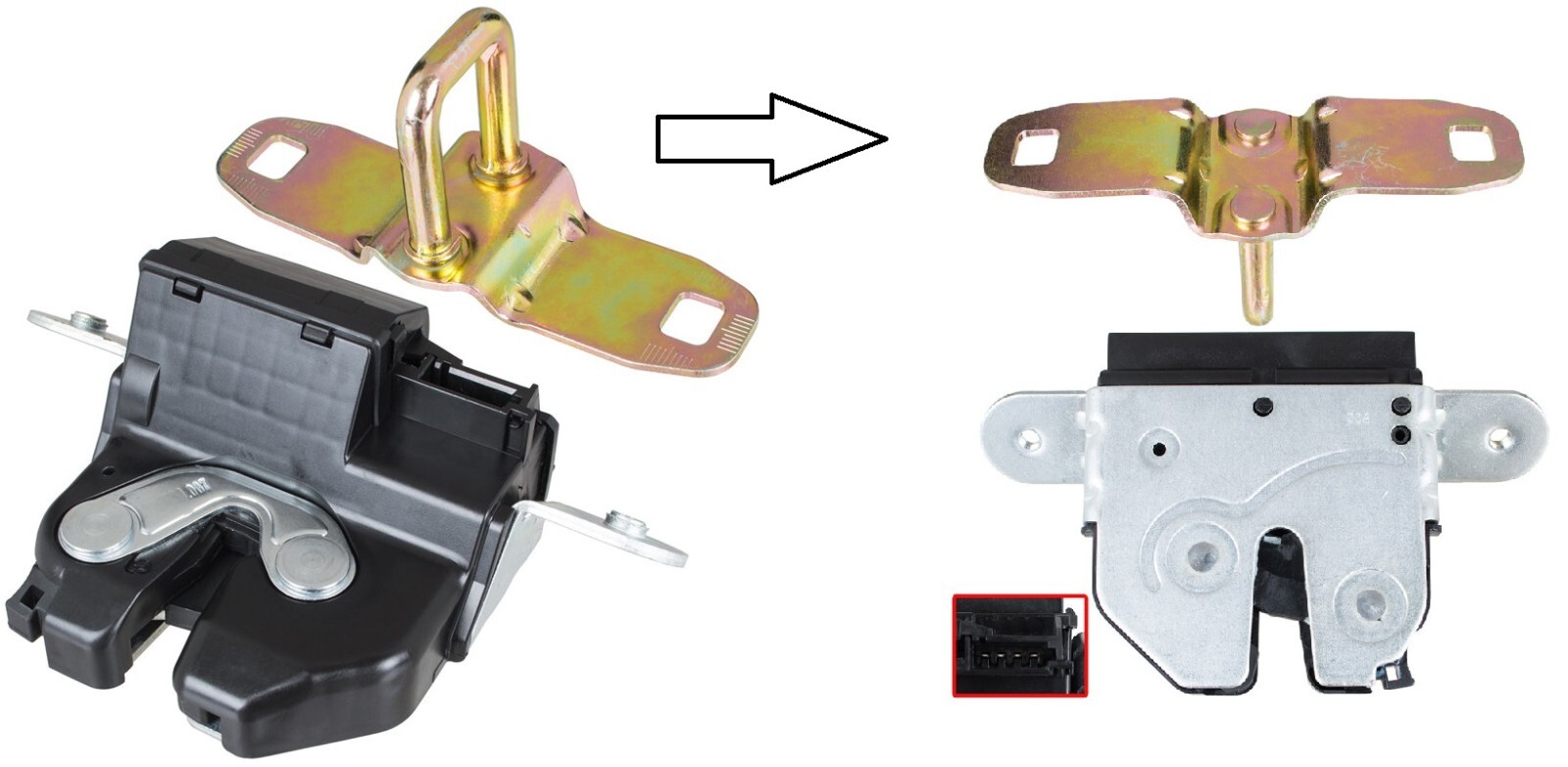 Serrure de hayon arrière Alfa Romeo Mito Giulietta mécanisme fermeture coffre 55701971