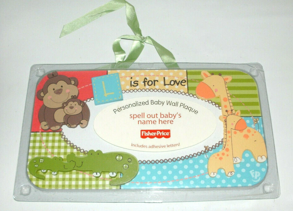 2011 Fisher-Price Luv U зоопарк персонализированный ребенок настенная табличка новый запечатанный - Изображение 4 из 4