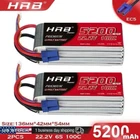HRB 2pcs HRB 22.2V 6S 5200mAh LiPo Battery EC5 for RC Helicopter Airplane Truck