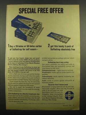 1964 Merck Sulfastrep Ad - Special Offer
