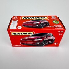 Matchbox Tesla Model X 18/100 Box Red 2023 Mattel HVP90