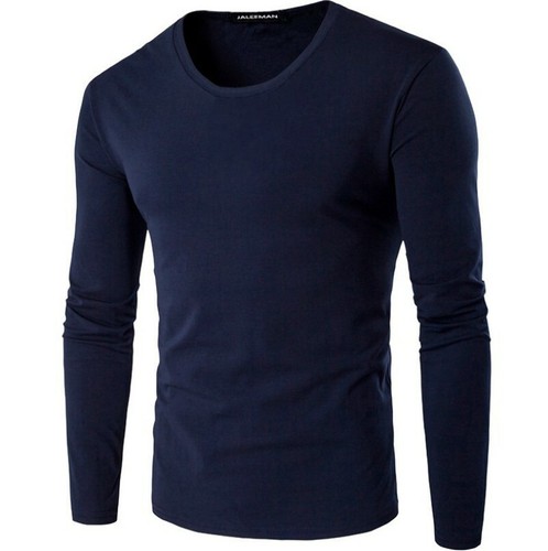 Men's Plain Blank Premium heavy Cotton T-shirt Basic Tee Long Sleeve New AU - Picture 10 of 13