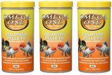 3 Pack of Goldfish Medium Pellets 8 Ounces Each