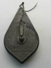 Vintage Irwin Straight-Line Chalk Line Reel Plumb Bob Made in USA WORKS