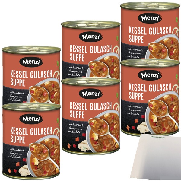 Menzi Kessel Gulaschsuppe Mit Rindfleisch 6Er Pack 6X800Ml Dose Usy Block-image