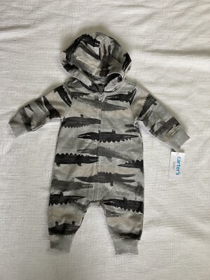 Carters baby boy alligator sweatshirt outfit - Main Image