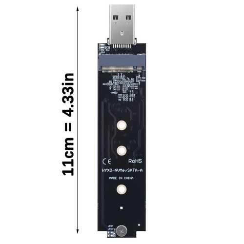 Two Protocol M.2 SSDs Enclosure USB 3.2 For 2230 2242 2260 2280 SSDs - Photo 8/8