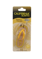 ​​California Scents Scented Sandal Hanging Air Freshener, Tropical Colada Scent