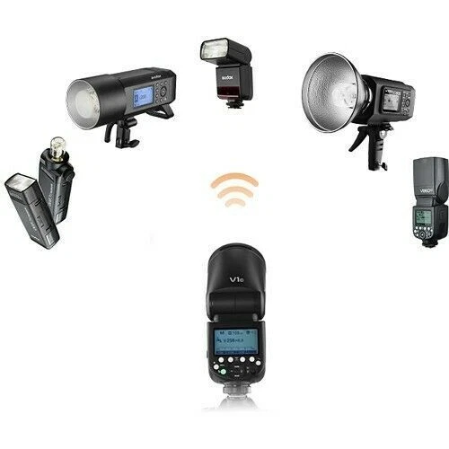 Godox V1-N Round Head Camera Flash Speedlite TTL 2.4G Speedlight + X2T for Nikon - Image 4 of 4