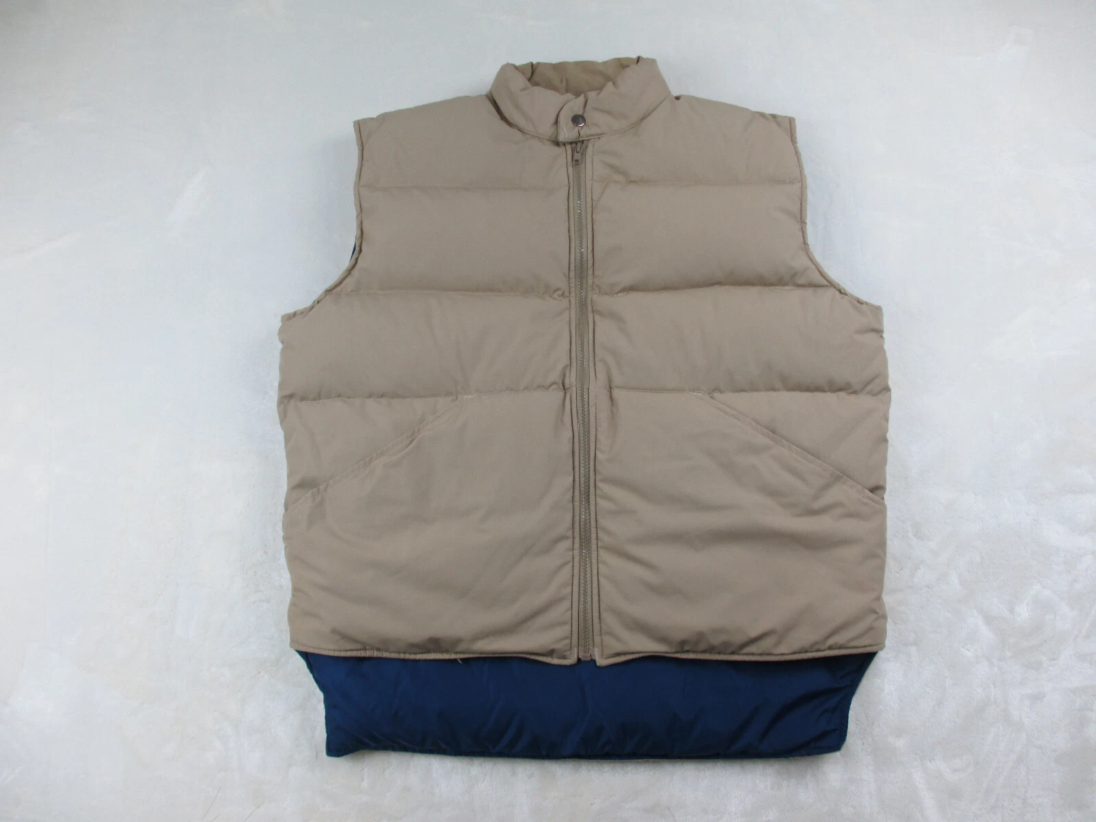 William Barry Vest Mens Extra Large Brown Struggle Gear Down Puffer Outdoors*