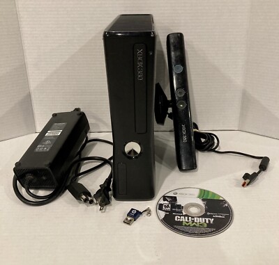 Microsoft XBox 360 S Console Model 1439 Kinect bundle Tested