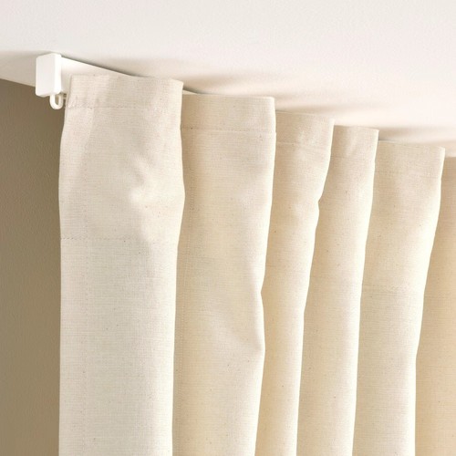 Ikea LENDA Curtains with tie-backs, 1 pair, off-white, 140x250 cm - Picture 4 of 6