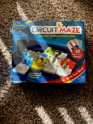 CIRCUIT MAZE Electronic Current Logic Game COMPLETE EXCELLENT!!