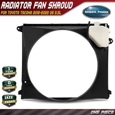 Radiator Cooling Fan Shroud w/ Coolant Reservoir for Toyota Tacoma 16-23 V6 3.5L