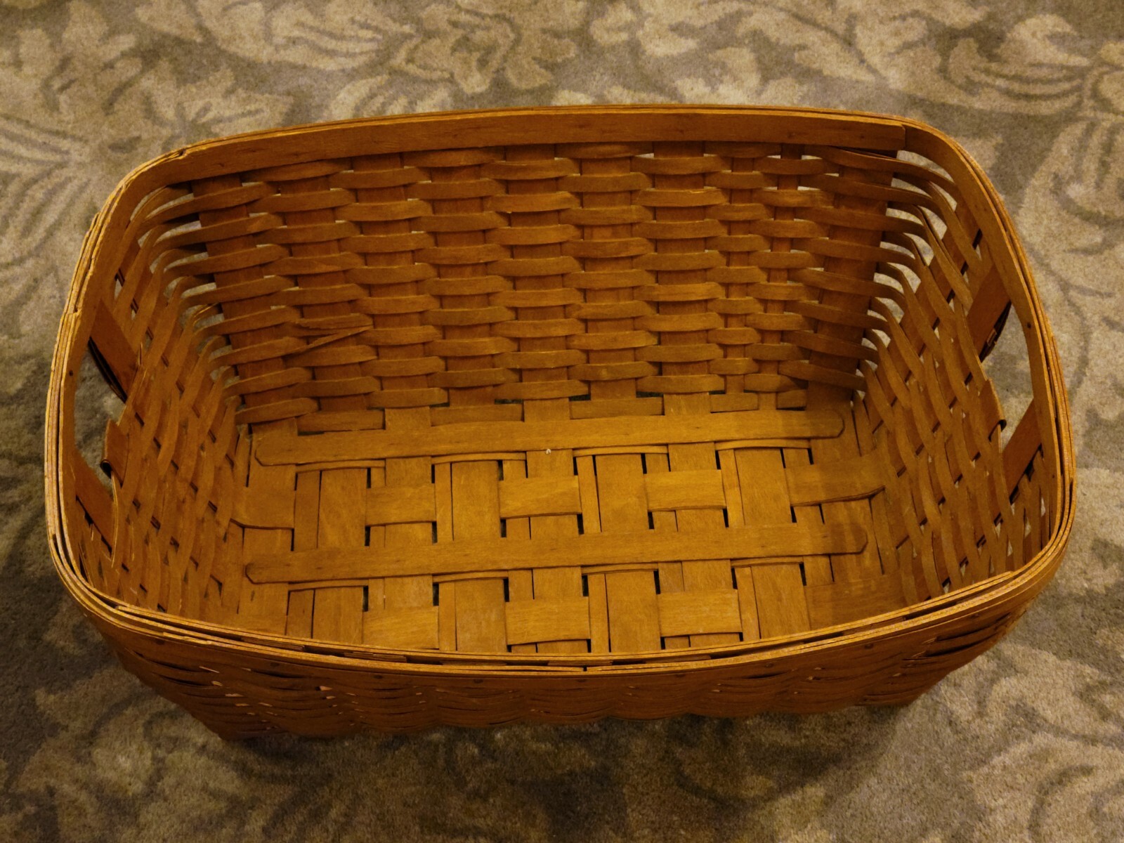 1989 Longaberger Large Laundry Basket Approximately 24" X 17" x 9" eBay