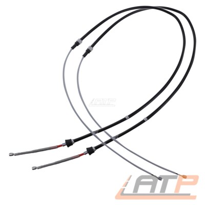 2x HANDBREMSSEIL BREMSSEIL HINTEN FÜR VW POLO 9N