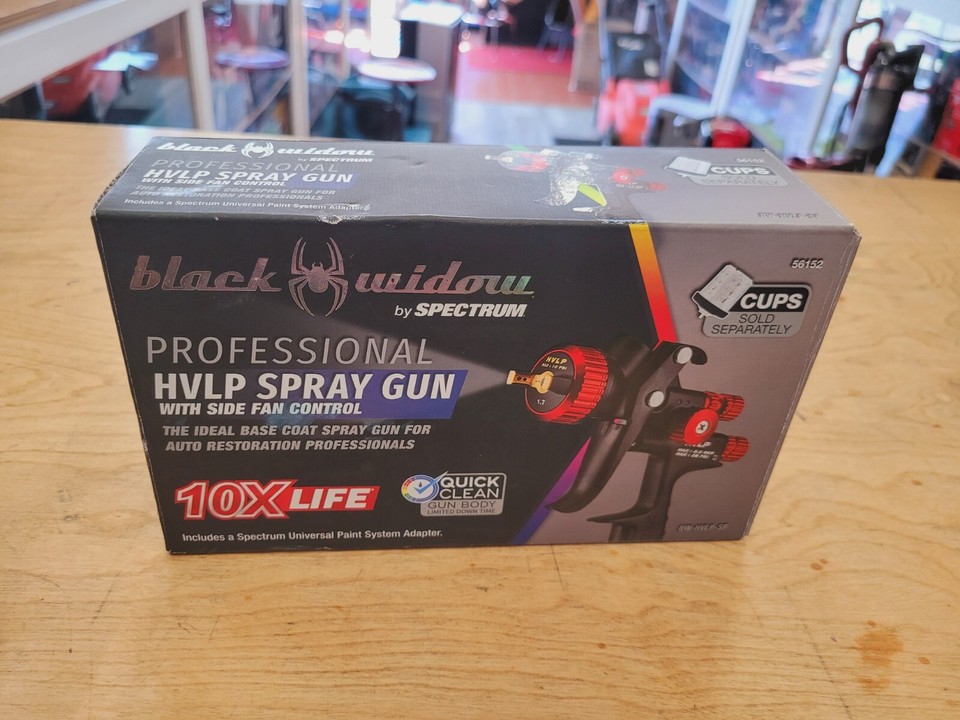 BLACK WIDOW Professional HVLP Spray Gun w/Side Fan Control BWHVLPSF