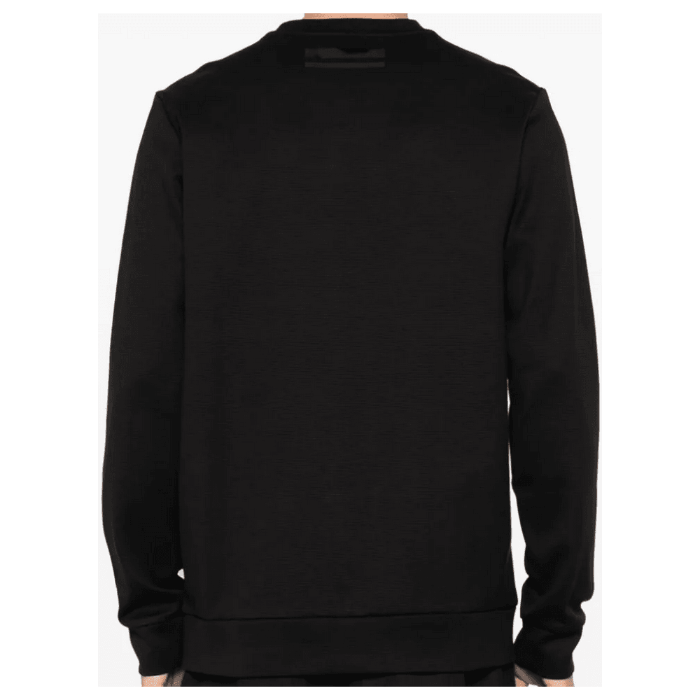 スウェット・トレーナー BOSS Salbo Mirror Logo-Print Cotton Sweatshirt Black/Black BOSS Salbo Mirror Logo-Print Cotton Sweatshirt Black/Black
