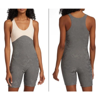 Twenty Montreal NWOT Canyon Strata 3D Bodysuit in Charcoal Rose Quartz Medium