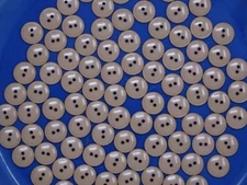 Vintage Chalk Beige Round 2-Hole Buttons with Raised Edge 14mm Lot of 13 B83