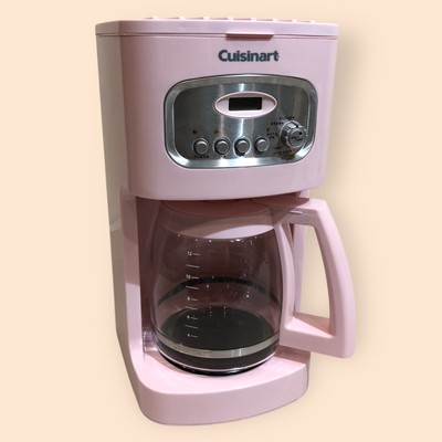 Cuisinart DCC-1100 Pastel Pink 12 Cup Programmable Coffeemaker Used / Works