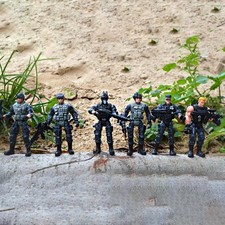 6pcs Action Figure Toy, Army Men Set And Accessories, Special Forces Men Figures