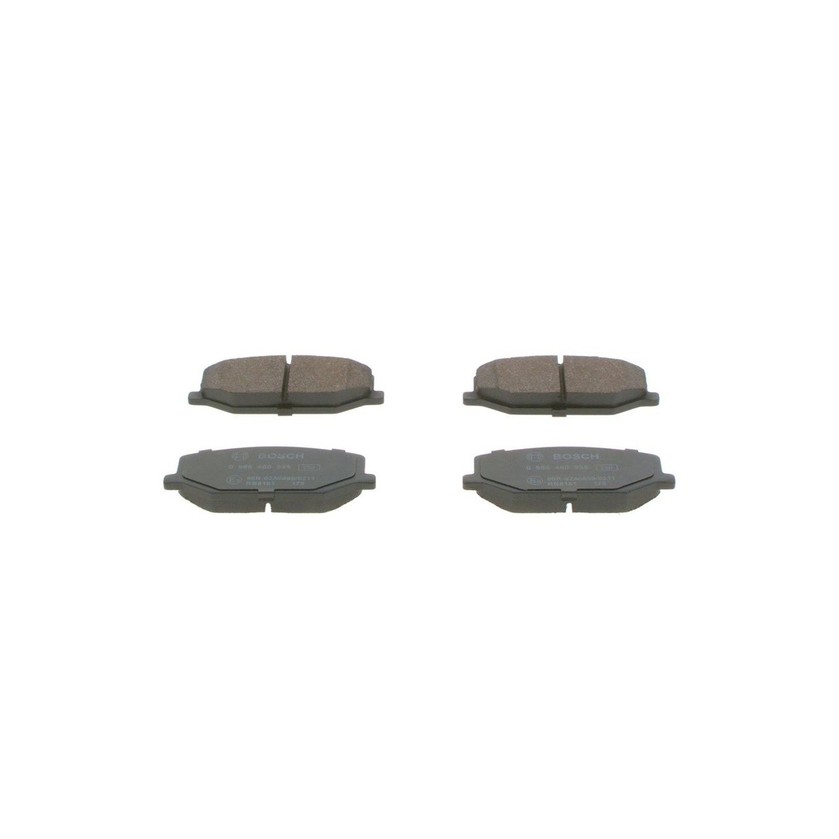 Plaquettes de frein Low-Metallic 0 986 460 935 BOSCH pour SUZUKI SJ410 Cabrio - Image 4