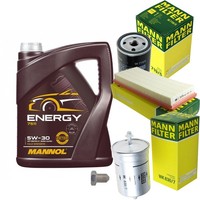 Mann Inspektionspaket 5L Mannol Energy 5W-30 FüR VW Golf II 1.3 1.8I Cat Jetta