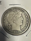 1912-P Silver Barber Half Dollar GOOD FREE SHIPPING
