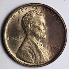 1909 VDB Lincoln Wheat Cent Penny BU UNCIRCULATED MS RED BLAZER E200 GSCH