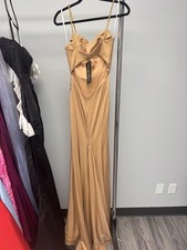 Gold Prom Dress Size 2