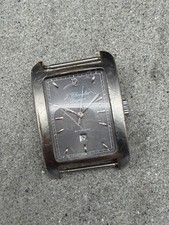 #1873 J CHEVALIER PRESTIGE RECTANGULAR AUTOMATIK DATE GLASBODEN UHR ETA 2671