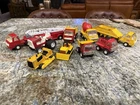 Vintage Tonka Pressed Steel Trucks Lot of 9 Bottom Dump, Mixer, Fire Truck