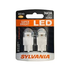 Sylvania 7443 Zevo Led Amber Bulb For Park Turn Signals 2 Bulbs