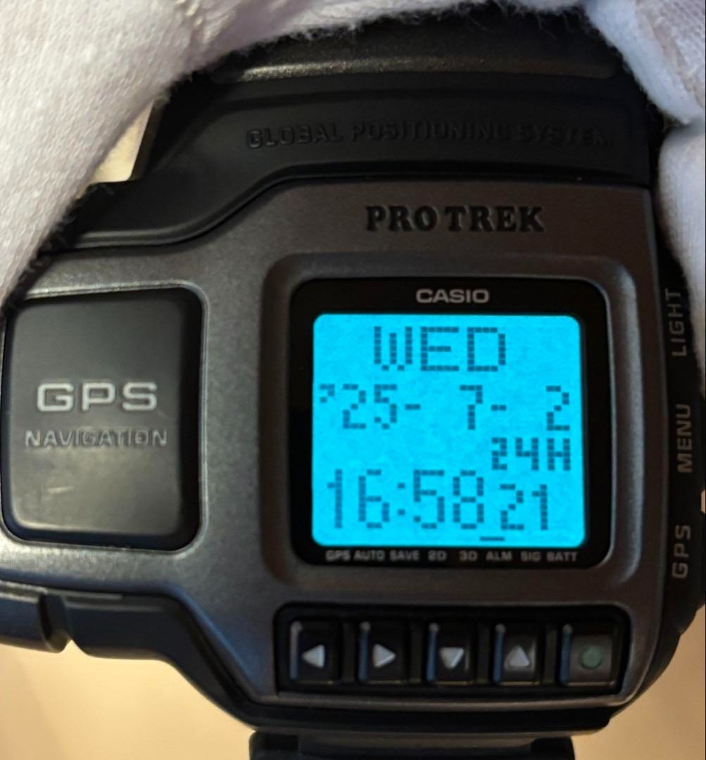 CASIO PROTREK PRT-1 GPS付き腕時計 RARE 1st GPS Casio Protrek Digital Navigation Prt-1 Vintage
