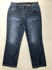 Jag Capris Denim Jeans Blue Size 10 Womens Denim Slim Fit 