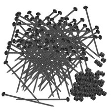 100Pcs Universal Cable Ties Self Locking Flame Resistant Zip Ties Holder