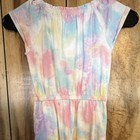 Wonder Nation Girls Tie Dye One-Piece Jumpsuit 5T Cap Sleeve Pockets Crew — photo 4