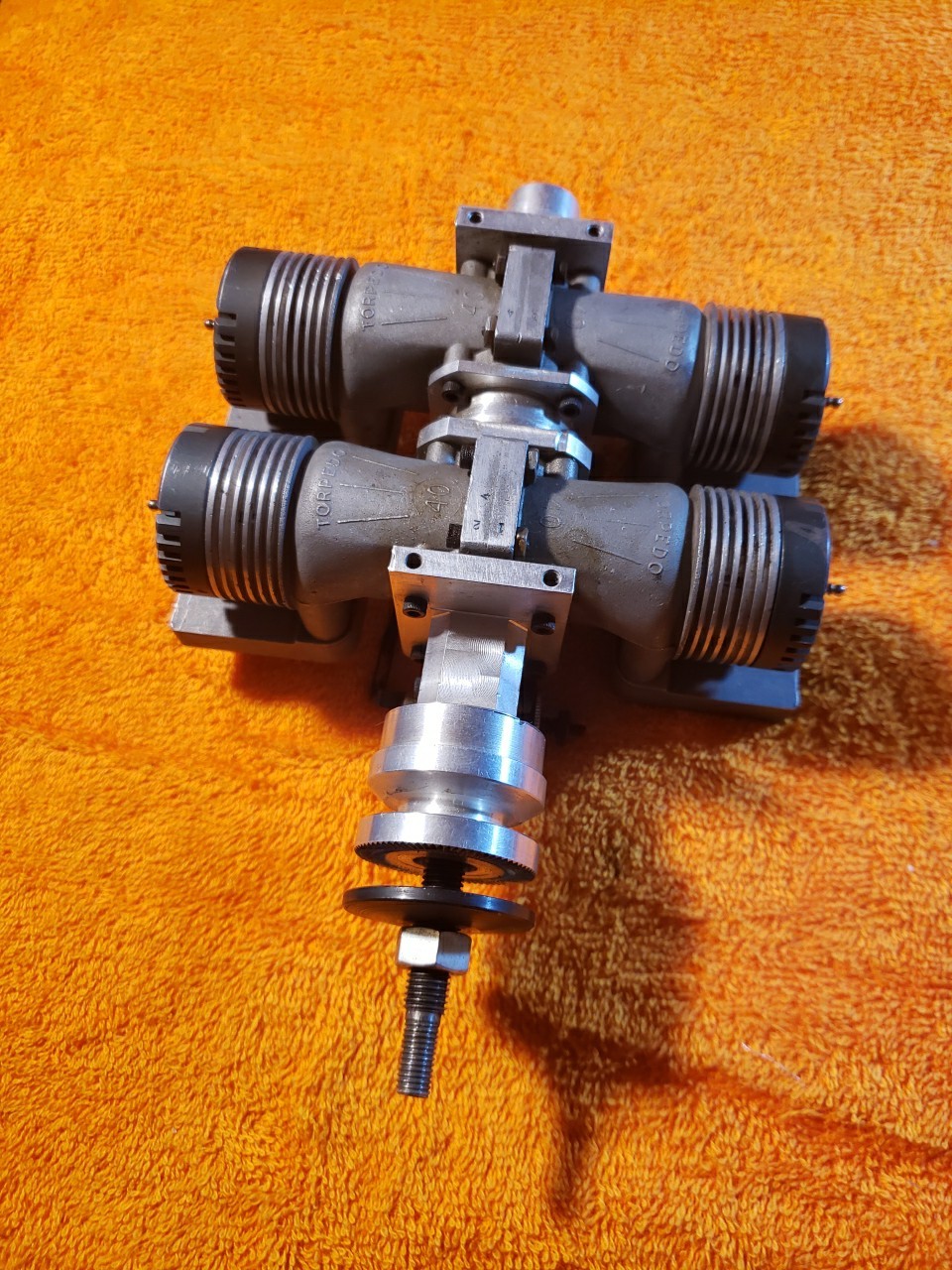 K&B Engine - torpedo Radial 4 Cylinder Flat 4 X 40 Motor - Rare Custom - KIK25