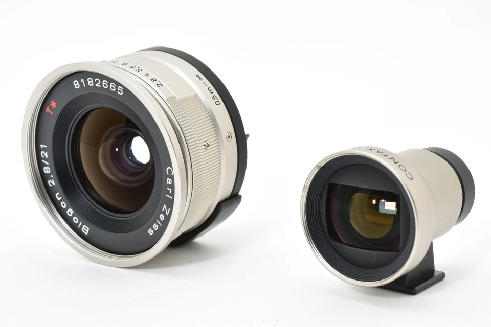 [Near Mint] Contax Carl Zeiss Biogon T* 21mm F/2.8 Lens w/ Finder GF-21 - Image 2 of 4