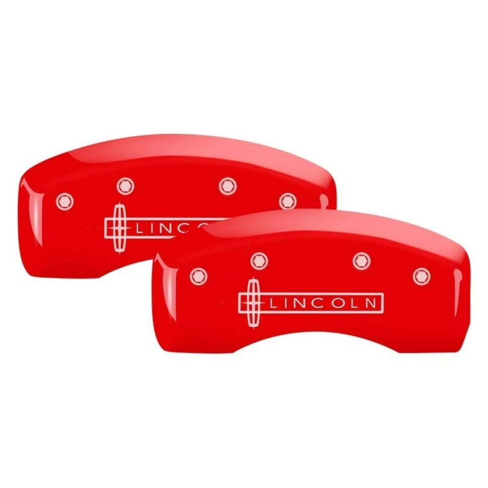 For Lincoln Navigator 18-24 Caliper Covers Gloss Red Caliper Covers w Lincoln Foto 2 de 2