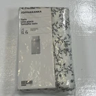 Ikea KOPPARRANKA Twin Duvet Cover w/ Pillowcase Bed Set White/Gray Floral New
