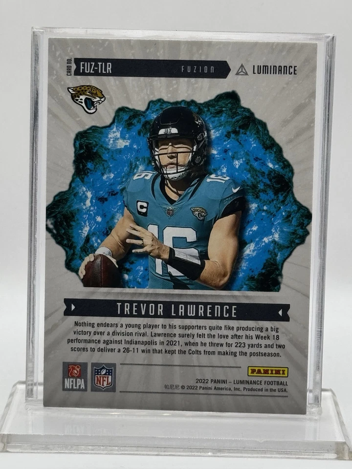 2022 Panini Luminance - Fuzion Trevor Lawrence #FUZ-TLR - Image 2 of 2