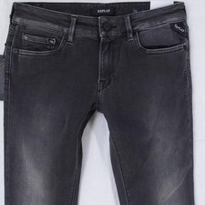 Image of NEW Womens Replay WX689 LUZ Stretch Skinny Grey Jeans W28 L32 Size 8 BNWT